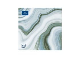 Салфетки 33х33 3 слоя Art Bouquet 20 шт Серебряный лабиринт — UPAKMARKET
