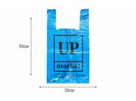 Пакет майка 30х55 "UP Маркет" 11гр розовый Лабрава /20уп х 50шт/ — UPAKMARKET