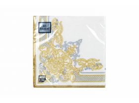 Салфетки трехслойные Art Bouquet Барокко узор классика 16 шт