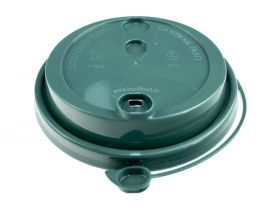 Крышка для стакана д.90мм (0,300-0,500л) голубая /20уп х 50шт/ — UPAKMARKET