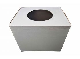 Короб картонный для тортов 400х300х260 белый — UPAKMARKET