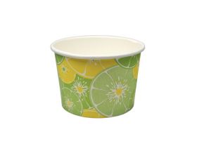 Креманка бумажная 0,130 Цитрус красный Виридо /d1-75,d2-60,h-50/ — UPAKMARKET