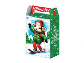 Туба новогодняя 1000гр ЕЛКА 12х22см Символ Овца — UPAKMARKET
