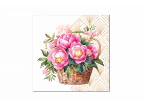 Салфетки 33х33 3 слоя Art Bouquet 20 шт Серебряный лабиринт — UPAKMARKET