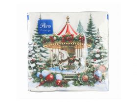 Салфетки НГ 33х33 3х сл. "Модная овечка" 20шт Art Bouquet — UPAKMARKET
