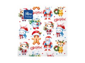 Салфетки НГ 33х33 3слоя "Волшебная овечка" 20шт Art Bouquet — UPAKMARKET