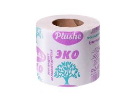 Туалетная бумага PLUSHE Professional 1 сл. для диспенсера серая 100м — UPAKMARKET