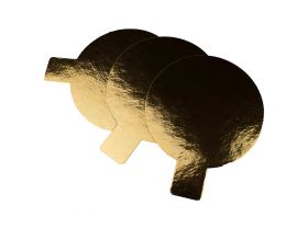 Подложка картонная 0,8мм д 80мм золото НЕКО — UPAKMARKET