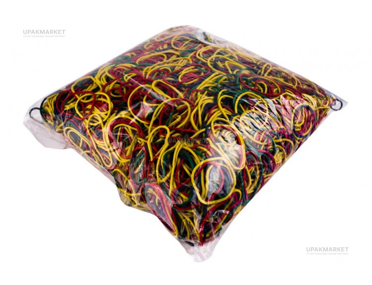 Резинки для денег 1000г (d50) 20кг цветная — UPAKMARKET