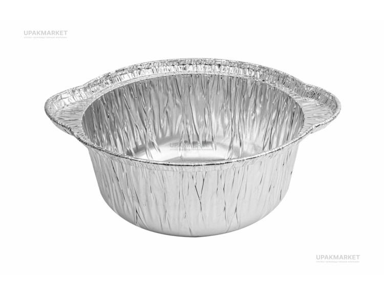 Алюминиевая форма Кастрюля с крышкой 252х160х98мм,2300мл.  (150шт) — UPAKMARKET