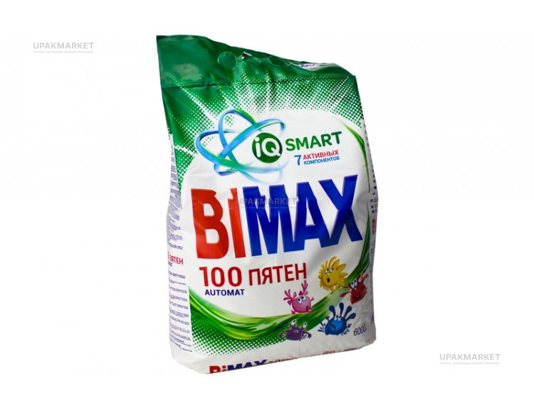 Стиральный порошок BiMAX 6кг 100 Пятен автомат для белого 
НЭФИС ЧЗ — UPAKMARKET