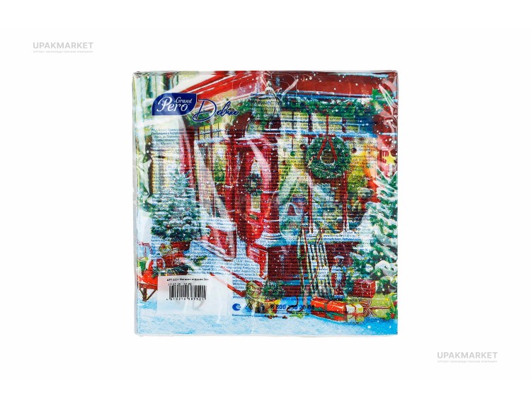 Салфетки НГ 33х33 3-х слойная "Магазин игрушек" 20 штук GrandPero Deluхе — UPAKMARKET