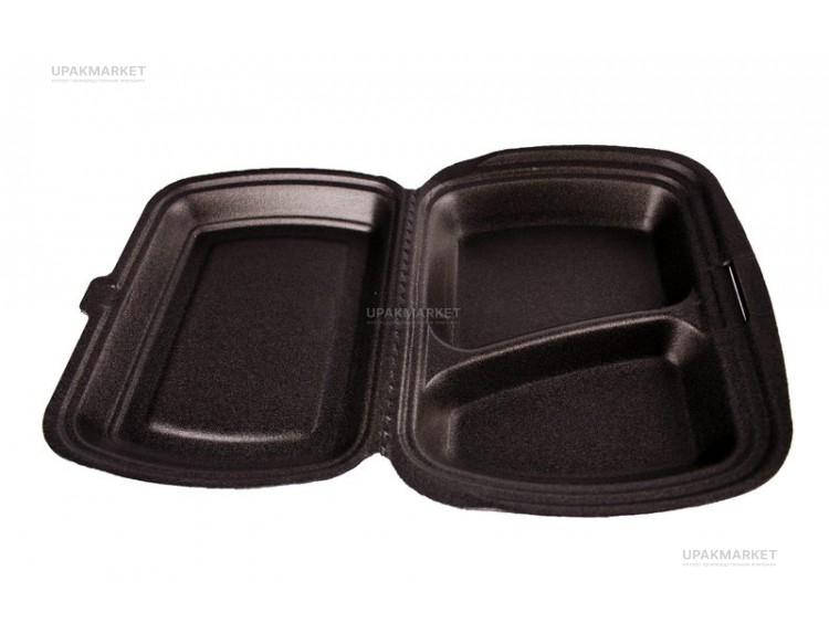 Ланч бокс LB-2 ЧЕРНЫЙ /248х204х60/ РЗУП — UPAKMARKET