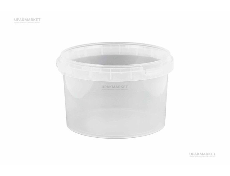 Ведро/крышка 2,2л прозрачное /180мм/ ВЗЛП (1680шт./паллет.) — UPAKMARKET