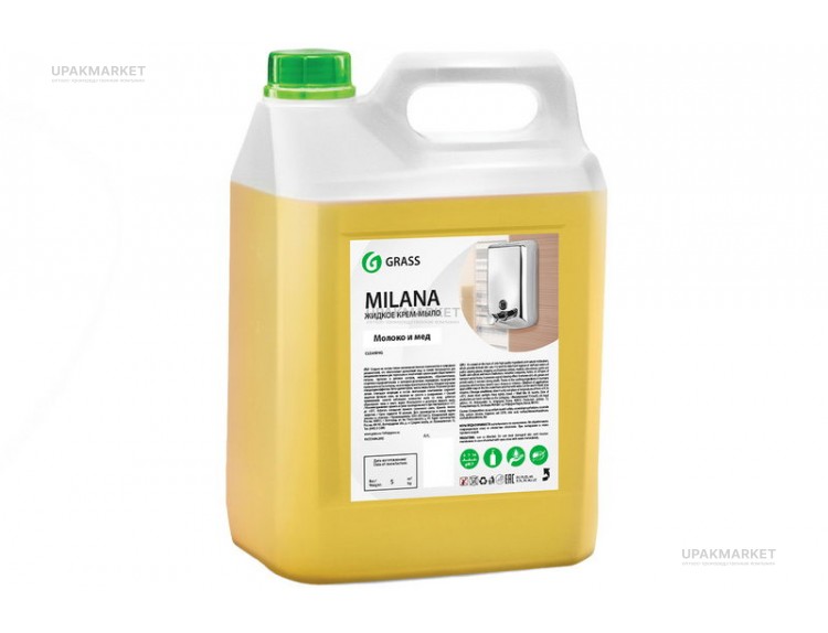 Мыло-крем жидкое "Milana" Молоко и мёд 5л GraSS — UPAKMARKET