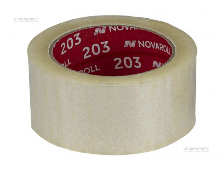 Скотч 48 х 120м прозрачный 38мкм Nova Roll — UPAKMARKET