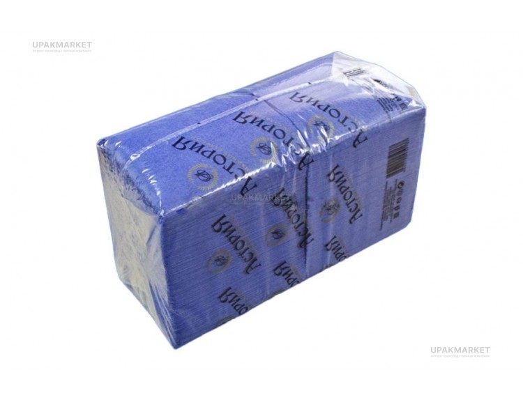 Салфетки 24х24 1 сл. 400л Интенсив синие АсториЯ — UPAKMARKET