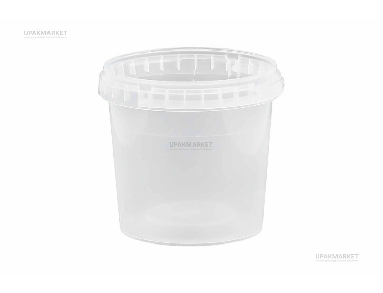 Ведро 0,55л прозрачное /110х80/ Унипак — UPAKMARKET