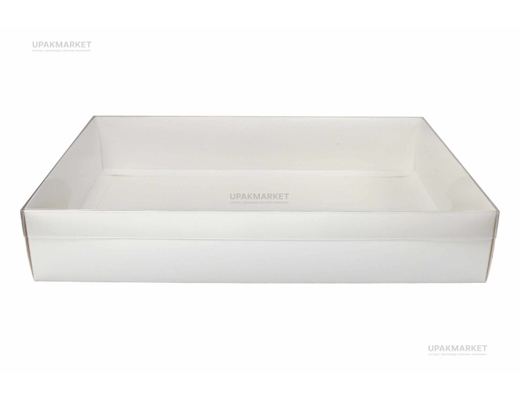 Коробка самосборная с прозрачной крышкой 290х220х60 R128 (1упх10шт) — UPAKMARKET
