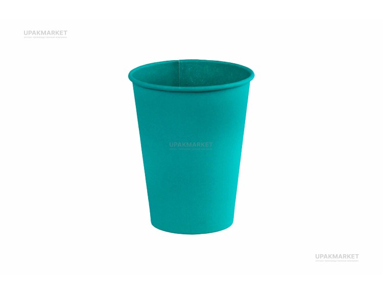 Стакан бумажный 0,350л 90мм ГН Все в бирюзовом Л-ПАК (1000шт) — UPAKMARKET