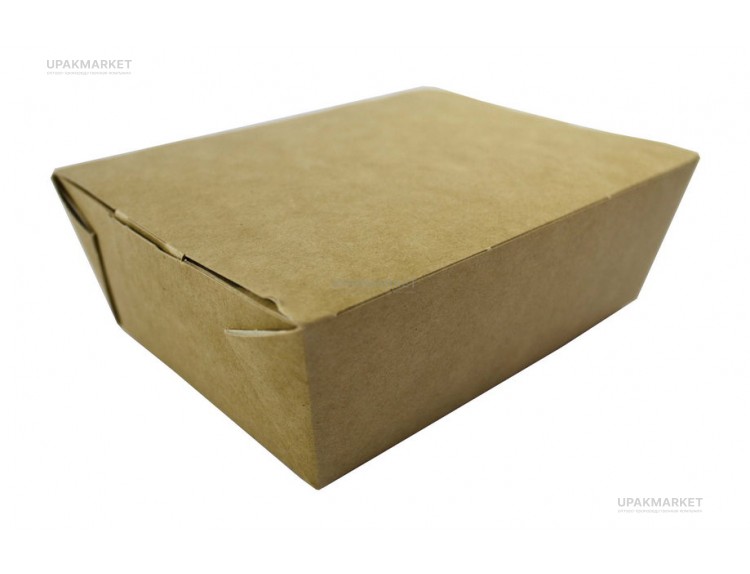 Ланч бокс картонный 600мл LUNCH M 150х115х50мм OSQ (OCQ, OCIQ, ОСК, ОЭСКЬЮ, ОСИКЬЮ) — UPAKMARKET