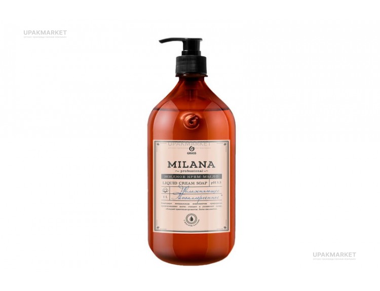 Мыло-крем жидкое увлажняющее Milana Professional, 1л GraSS — UPAKMARKET
