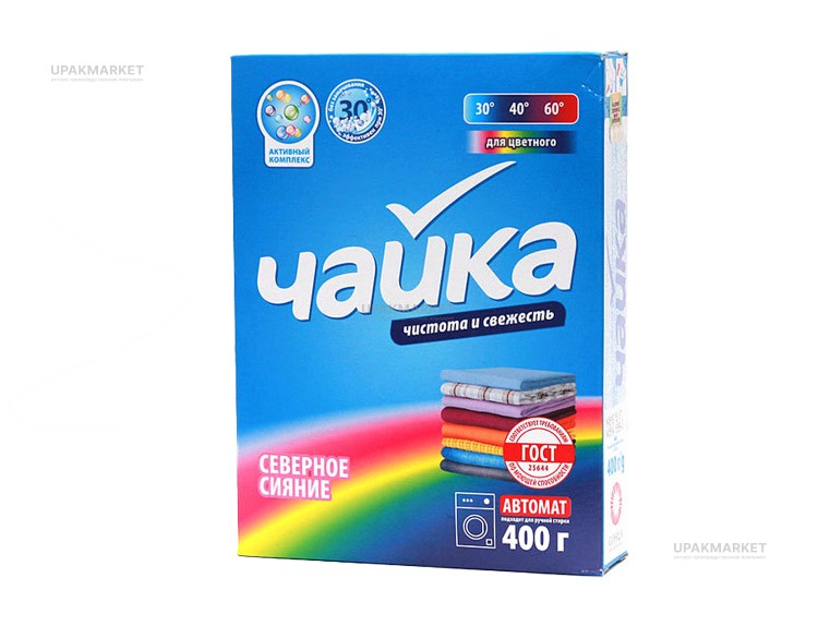 Стиральный порошок автомат 400г Северное сияние ЧАЙКА ЧЗ — UPAKMARKET