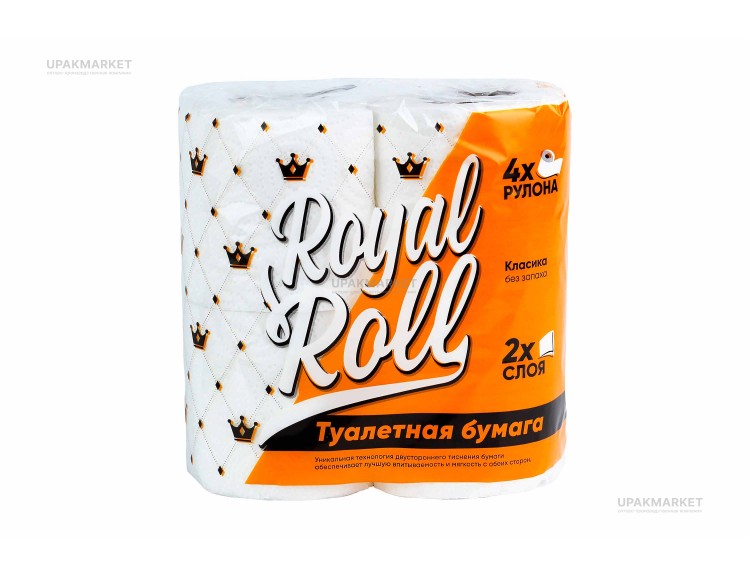 Туалетная бумага ДИВА  2 слоя 15м (4рул)  Рояль (9уп) — UPAKMARKET