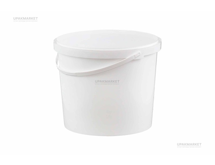 Ведро 11л белое /272х266/ Спектр-Пласт — UPAKMARKET
