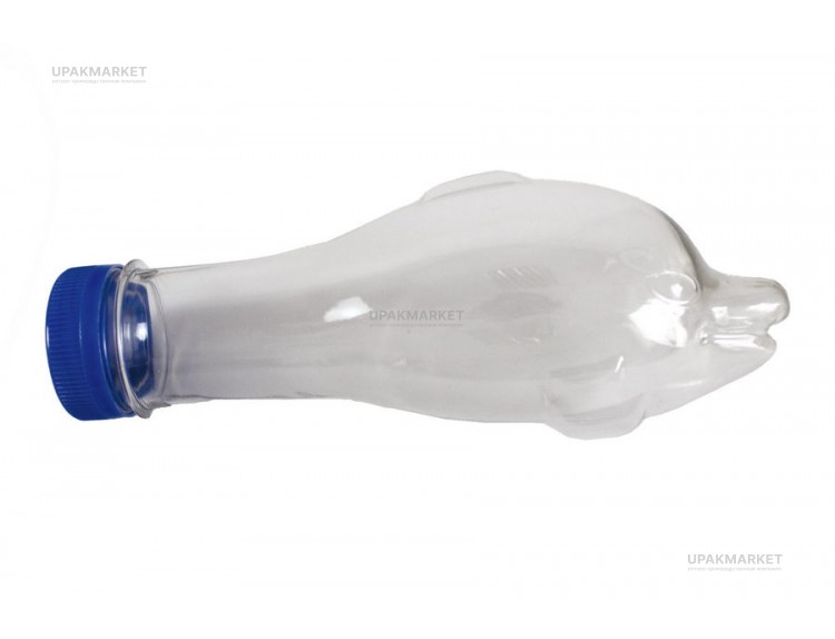 Банка ПЭТ 0,300 "Дельфин"   синяя крышка №38 (Хорека) — UPAKMARKET