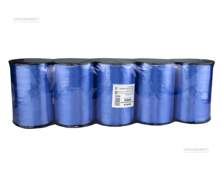 Лента 0,5 см Рабочая синяя  (500ярд) — UPAKMARKET