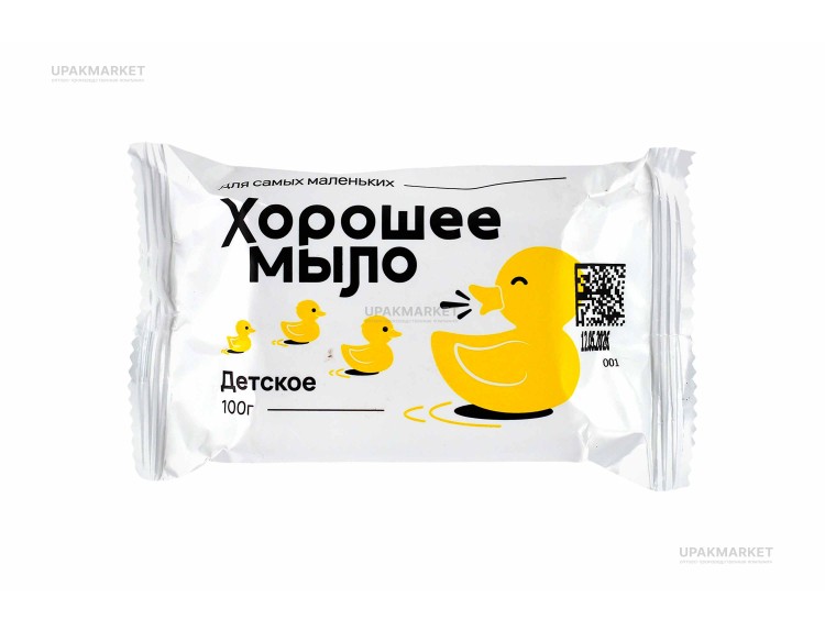 Мыло туалетное "Хорошее мыло" Детское в индивидуальной упаковке 100гр Меридиан ЧЗ — UPAKMARKET