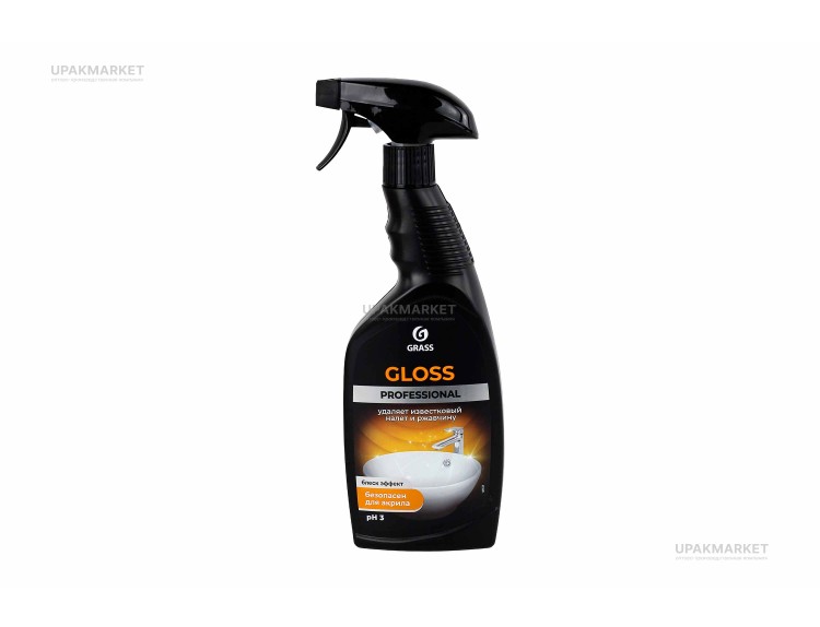 Чистящее средство для сан.узлов "Gloss Professional" флакон 600 мл GraSS ЧЗ — UPAKMARKET
