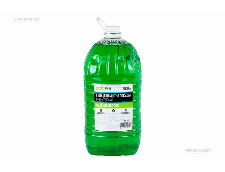 Гель для мытья посуды Зеленое яблоко 5л HORECA GOODS — UPAKMARKET