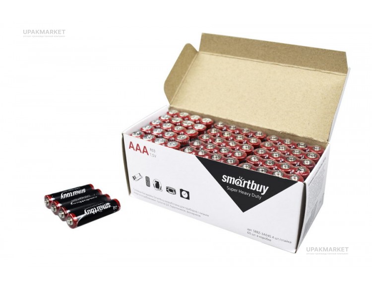 Батарейка AAA/R03/4S мизинчиковая Smartbuy — UPAKMARKET