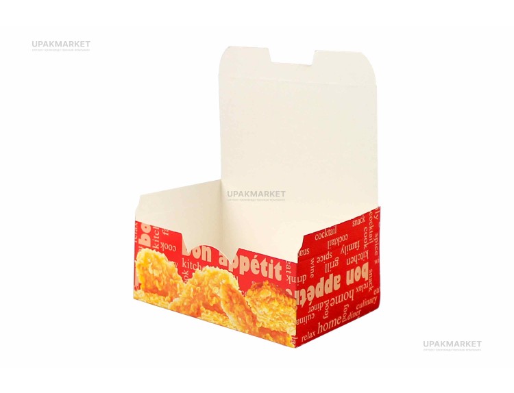 Фастфуд короб нагетсы/снек М 115х75х45 Bon appetit — UPAKMARKET