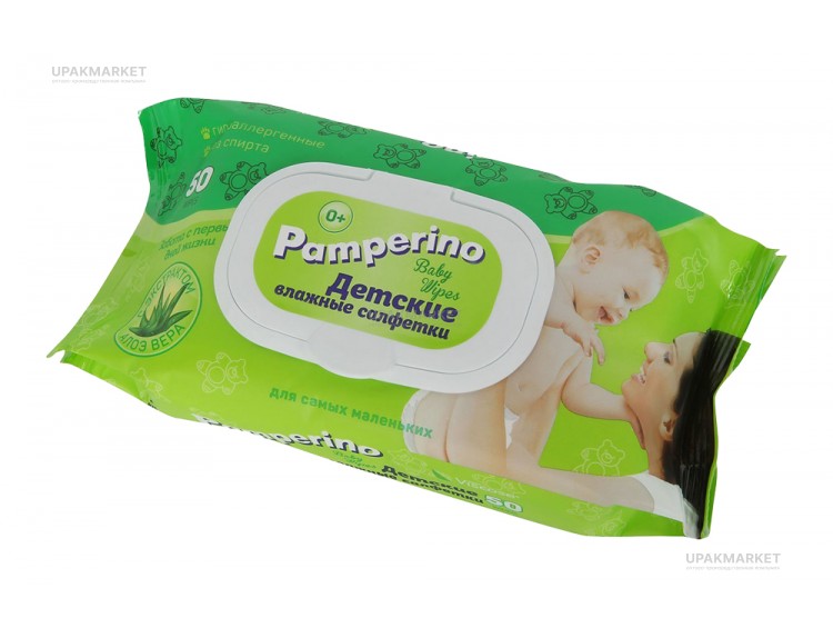 Влажные салфетки 80шт с клапаном детские Авангард Pamperino ЧЗ — UPAKMARKET
